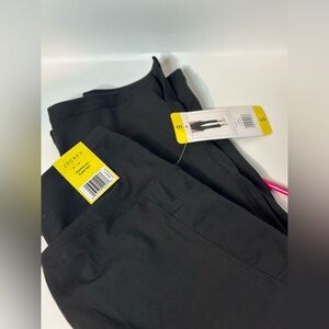 Black Jockey Cropped Split Flare Pant